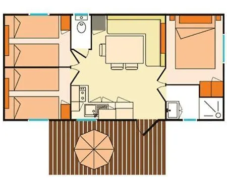 Mobile 6 Personnes Climatise Proche Puy Du Fou Clisson 800fa